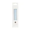 Candele blu, argento e bianche 10 cm, 16 pezzi