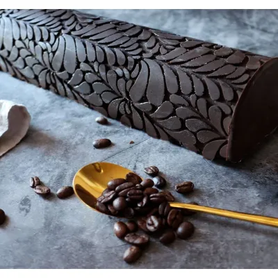 Bûche Silikonmatte Tropfenrelief, 18 x 28.3 cm