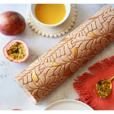 Bûche Tapis en silicone Relief en forme de goutte, 18 x 28.3 cm