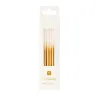 Candele con sfumatura oro 10 cm, 16 pezzi