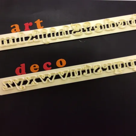 Tagliabiscotti alfabeto piccolo - set completo di lettere