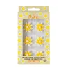 Sugar decoration yellow daisies, 6 pieces