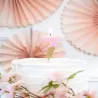 Zahlenkerze 7 mit Rosa und Gold