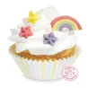 Zuckerdekor Regenbogen & Sterne, 10 Stück