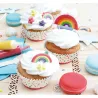 Decorazioni di zucchero arcobaleno e stelle, 10 pezzi