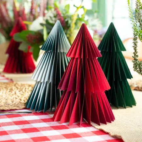 Abeti di carta decorativi, 4 pezzi