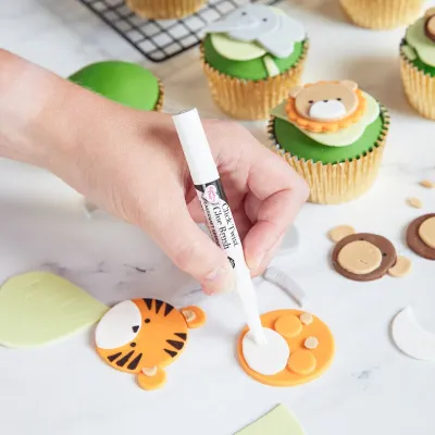 Edible glue as a stick