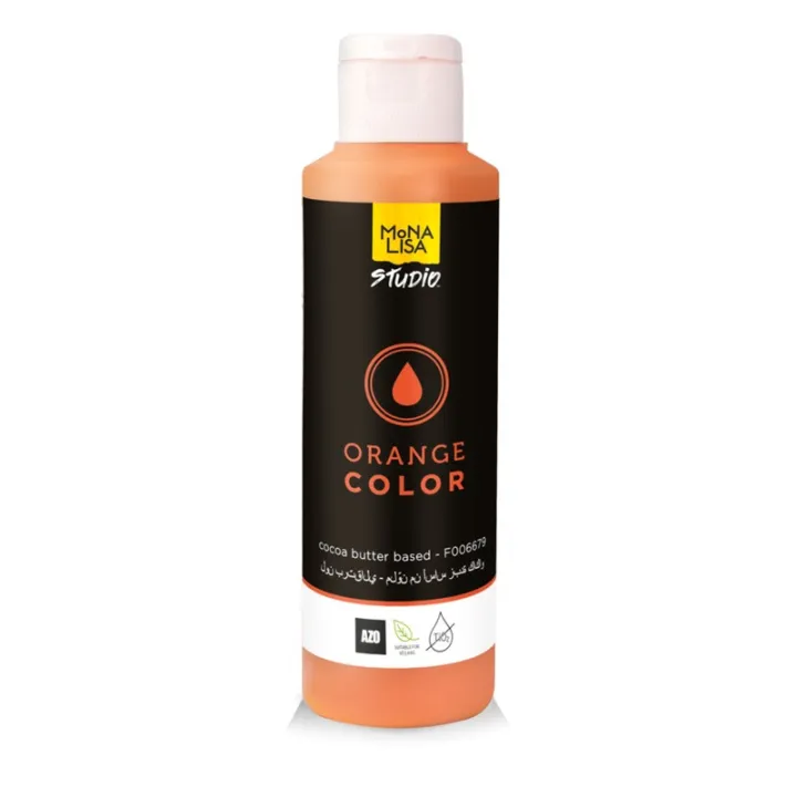 Mona Lisa cocoa butter color dark orange, 245 g