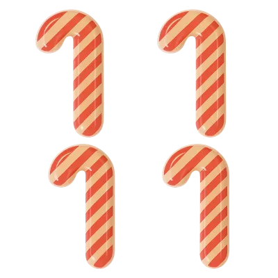 Schokoladendekoration Zuckerstangen, 24 Stück