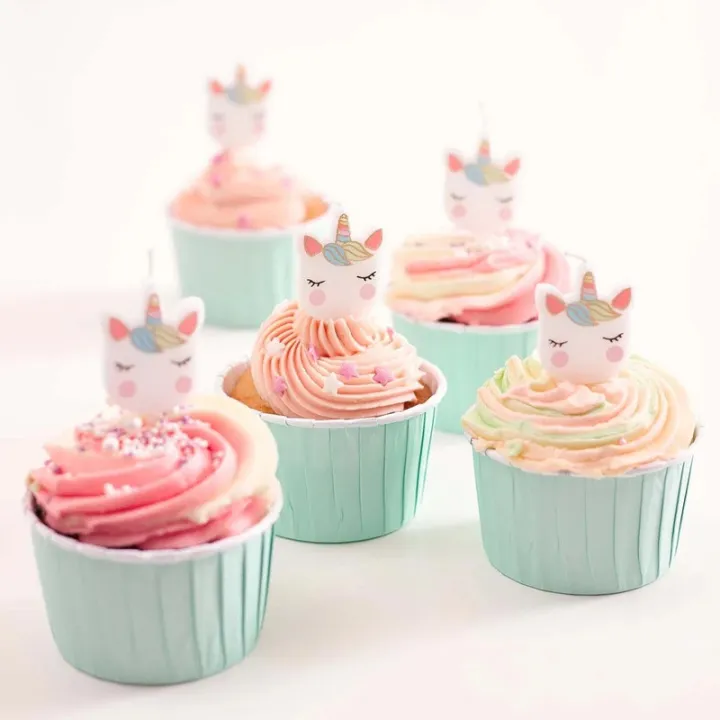 Candele Unicorno, 5 pezzi