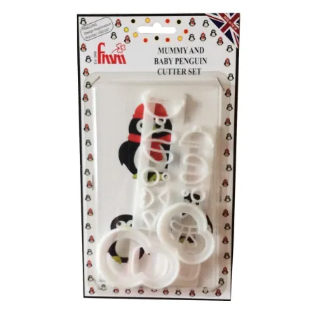 Set d'emporte-pièces pingouin maman et bébé