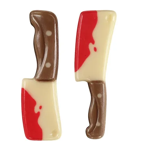 Décoration en chocolat Couteaux sanglants, 10 pièces