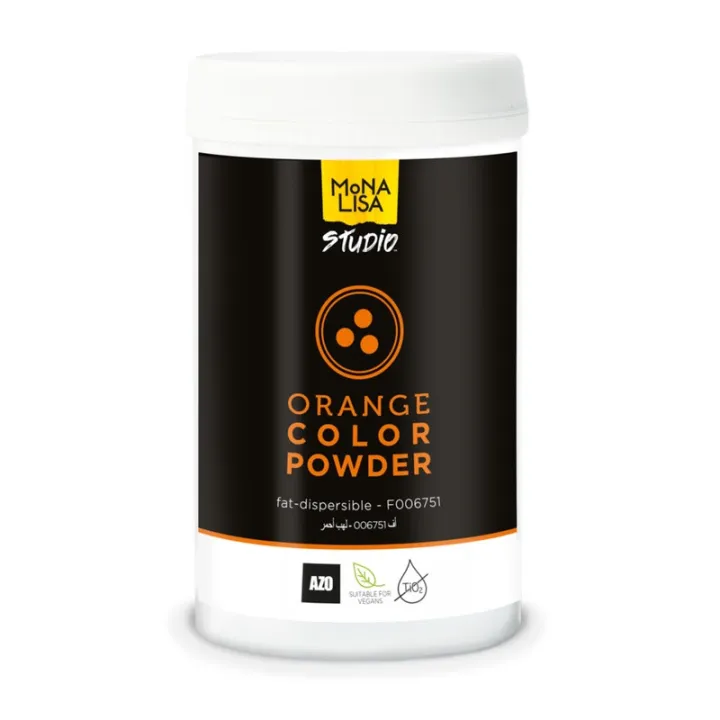 Mona Lisa fettlösliche Pulverfarbe Orange, 100 g