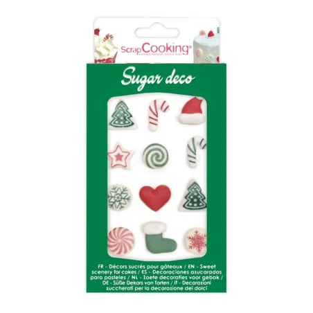 Decorazioni di zucchero X-Mas Time, 12 pezzi