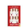 Décor en sucre Renne Amour, 4 pièces