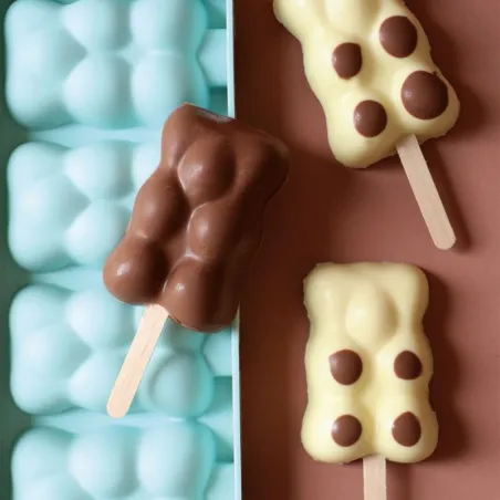 Ice cream mold small bears, 4 pieces