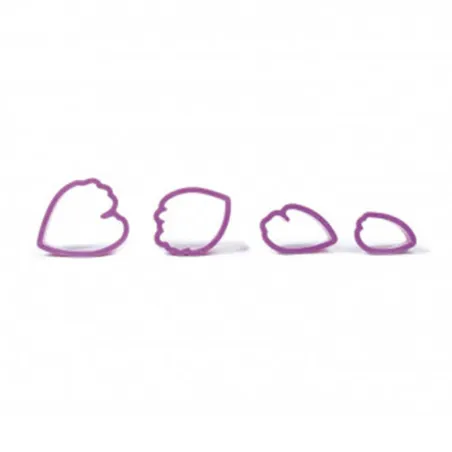 Peony cookie cutter set, 7 pieces