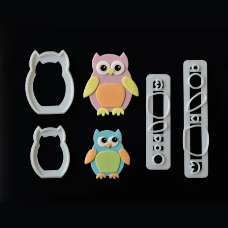 Owl cookie cutter set mommy and baby