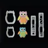 Eulen Ausstecher Set Mami und Baby
