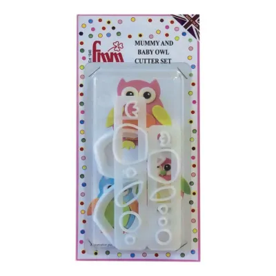 Owl cookie cutter set mommy and baby