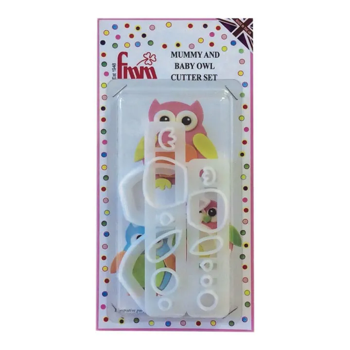 Eulen Ausstecher Set Mami und Baby