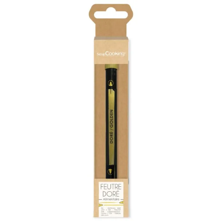 Lebensmittelstift Gold mit 2 Spitzen
