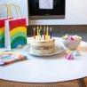 Candele arcobaleno con fiamma colorata, 12 pezzi