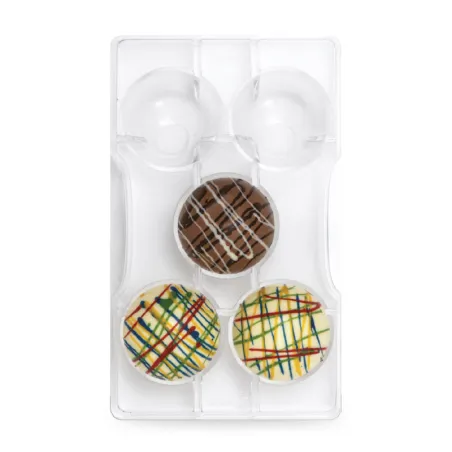 Chocolate mold hemisphere with base Ø 5 cm, 5 pieces
