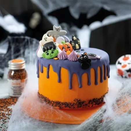 Boo" sugar decoration, 6 pieces