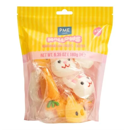 Marshmallow decoration Easter, 12 pieces