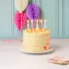 Kerzen Rosa, Pink und Gold 10 cm, 16 Stück