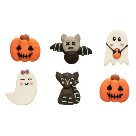 Sugar decoration witching hour, 6 pieces