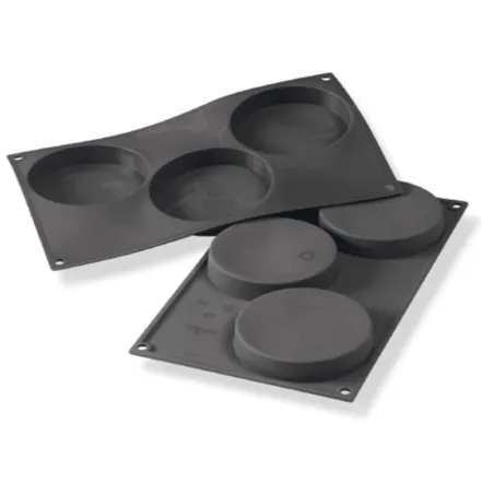 Silicone mold round Ø 10.3 cm 3 pieces