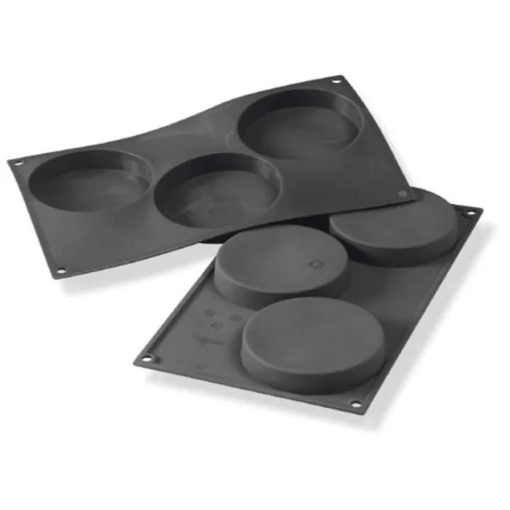 Silikonform Rund Ø 10.3 cm 3 Stück