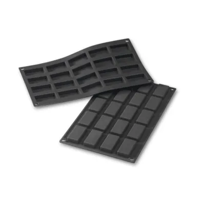 Silikonform Financier 4,9 x 2,6 cm, 20 Stück für Süsses und Salziges