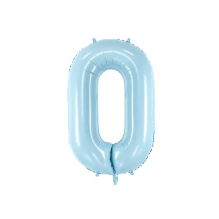 Large Foil Balloon Blue Number 0 – 86 cm