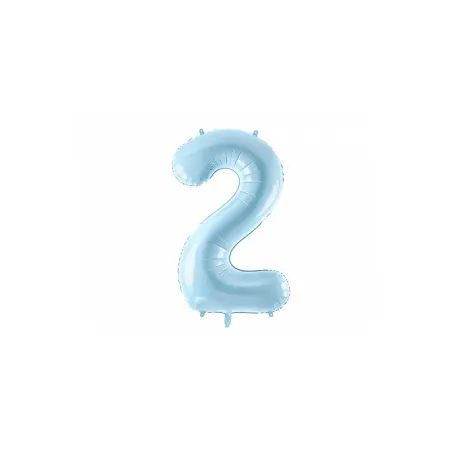 Large Foil Balloon Blue Number 2 – 86 cm