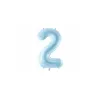 Grosser Folienballon Blau Zahl 2 – 86 cm