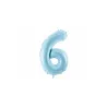 Large Foil Balloon Blue Number 6 – 86 cm