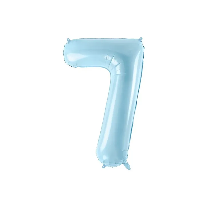 Large Foil Balloon Blue Number 7 – 86 cm