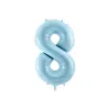 Large Foil Balloon Blue Number 8 – 86 cm