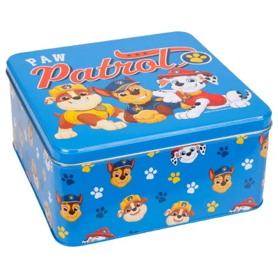 Guetzlidose Paw Patrol blau 21×21×10 cm – Aufbewahrungsdose für Guetzli und Gebäck | miniSchoggi