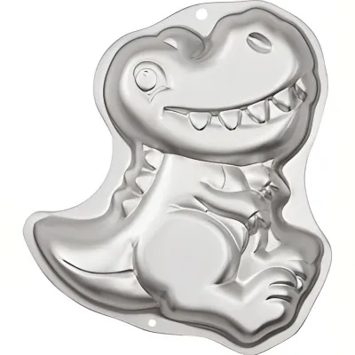 Dinosaurier-Backform aus Aluminium, 3D-Motiv