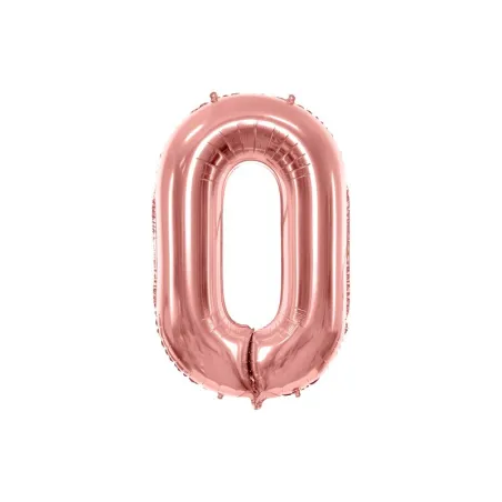 Grande Palloncino Oro Rosa Numero 0 – 86 cm