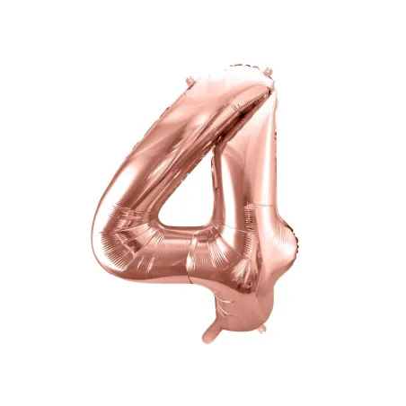 Large Balloon Rosé Gold Number 4 – 86 cm