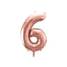 Large Balloon Rosegold Number 6 – 86 cm
