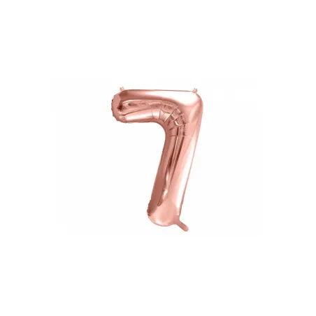 Large Balloon Rosé Gold Number 7 – 86 cm