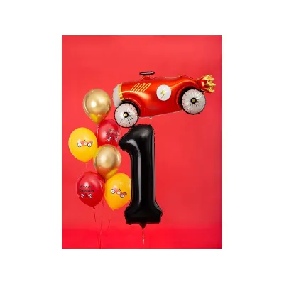 Large Foil Balloon Black Number 1 – 86 cm