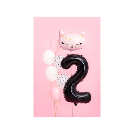Grande Palloncino in foil nero numero 2 – 86 cm