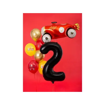 Large Foil Balloon Black Number 2 – 86 cm